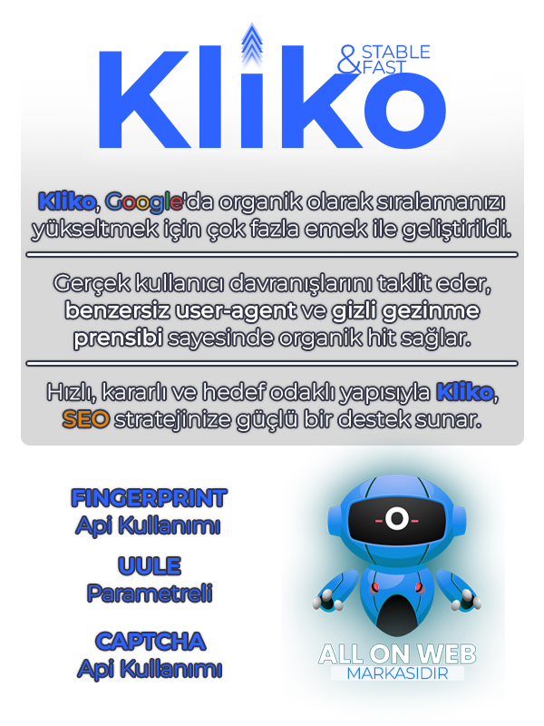 Kliko Web Trafik Botu (1 Aylık Lisans)