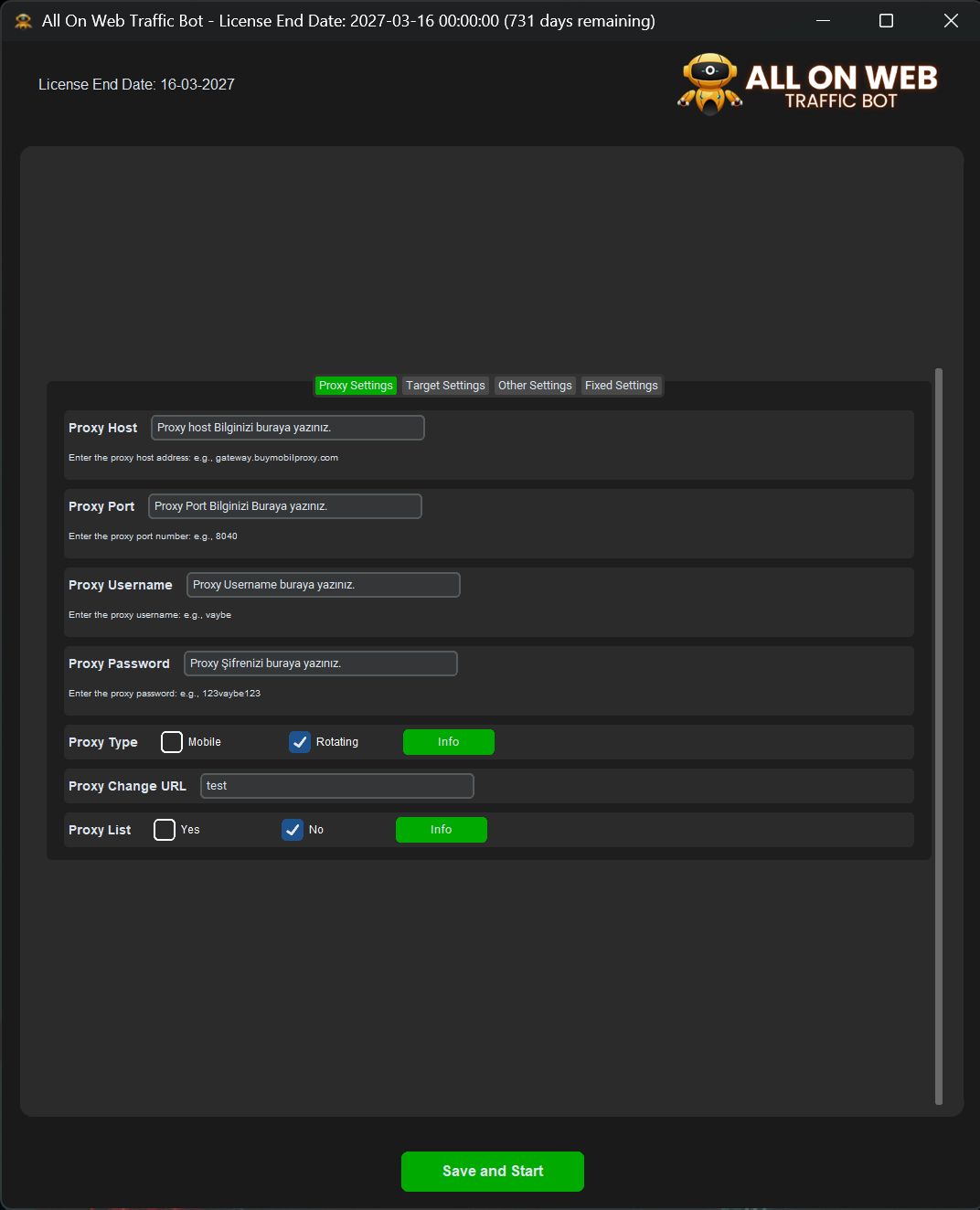 Aow Web Trafik Botu (3 günlük Test Lisansı)